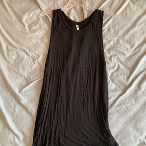 Long Black Tank Top